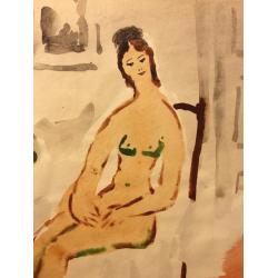 Ведерников А. С. Обнаженная и цветы