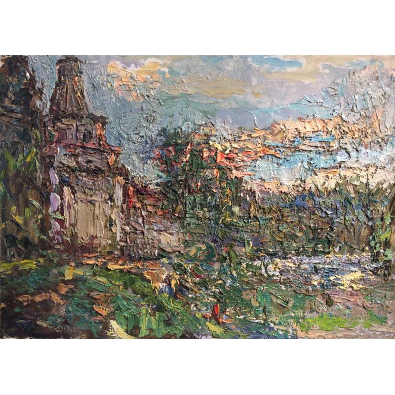 Безикович Б. Н. Пейзаж с собором