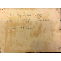 Зернова Е. С. Этюд в лесу. Боровое