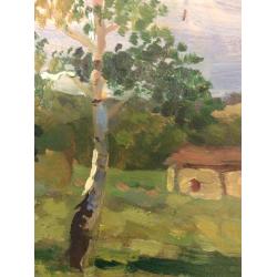 Зернова Е. С. Береза и домик. Боровое