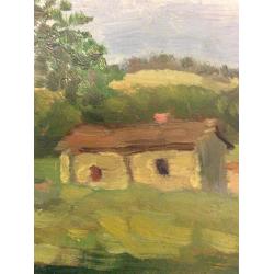 Зернова Е. С. Береза и домик. Боровое