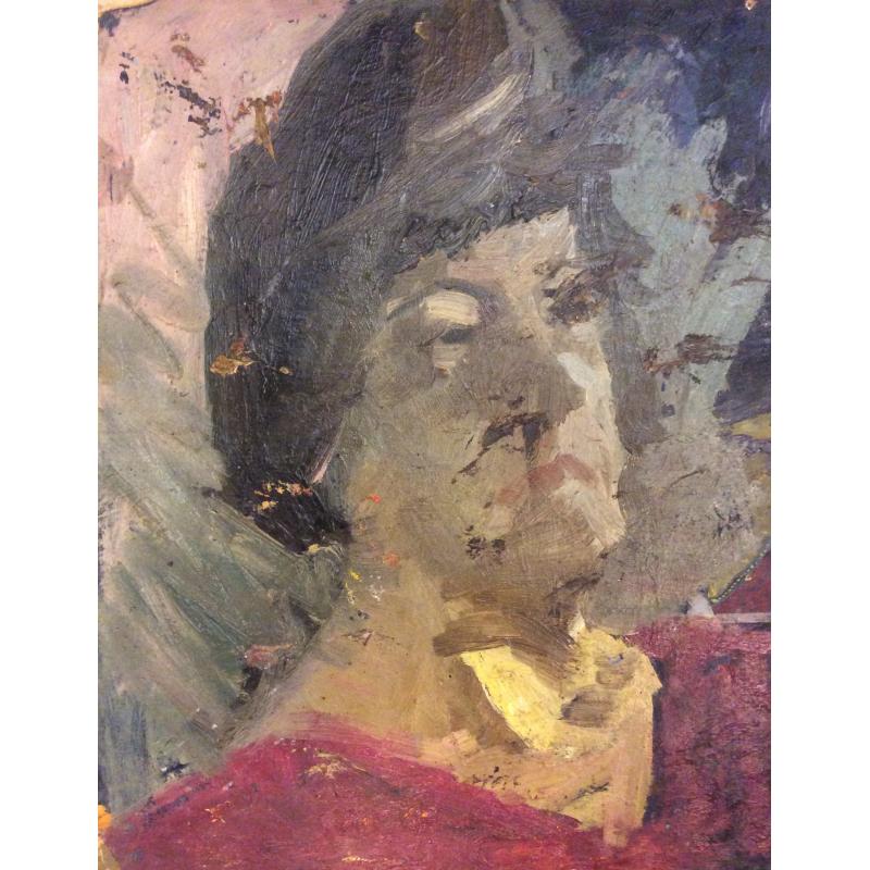 Саханов А.И. Женский портрет этюд