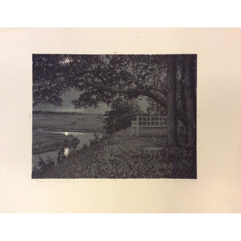 Ванеев П.И. Пушкинские места. Тригорское. Скамья Онегина