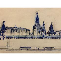 Гиппиус Н. А. Набережная. Вид на Кремль