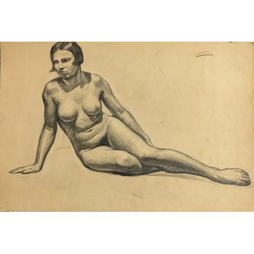 Шлепнёв В.С. Полулежащая натурщица