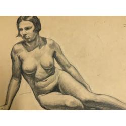 Шлепнёв В.С. Полулежащая натурщица