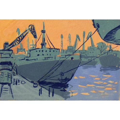 Афанасьева Е. А. Корабли в порту