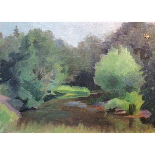 Поманский А.А. Ручеёк в лесу