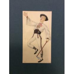 Мазанов А.М. Эскиз национального чешского костюма