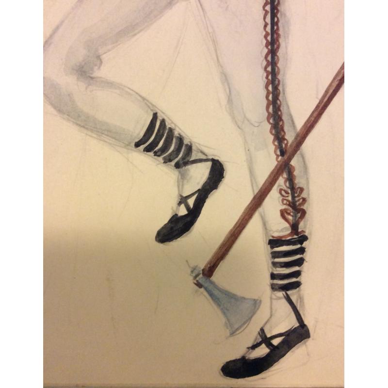 Мазанов А.М. Эскиз национального чешского костюма