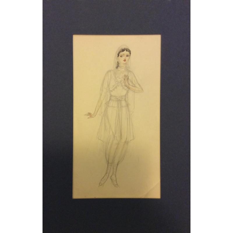 Мазанов А.М. Эскиз женского восточного костюма