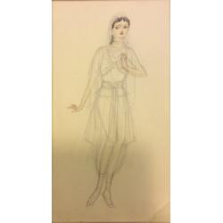 Мазанов А.М. Эскиз женского восточного костюма