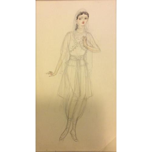 Мазанов А.М. Эскиз женского восточного костюма