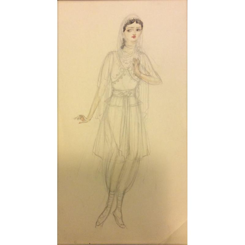 Мазанов А.М. Эскиз женского восточного костюма