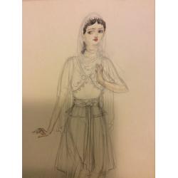 Мазанов А.М. Эскиз женского восточного костюма