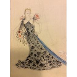 Мазанов А.М. Эскизы женских вечерних платьев