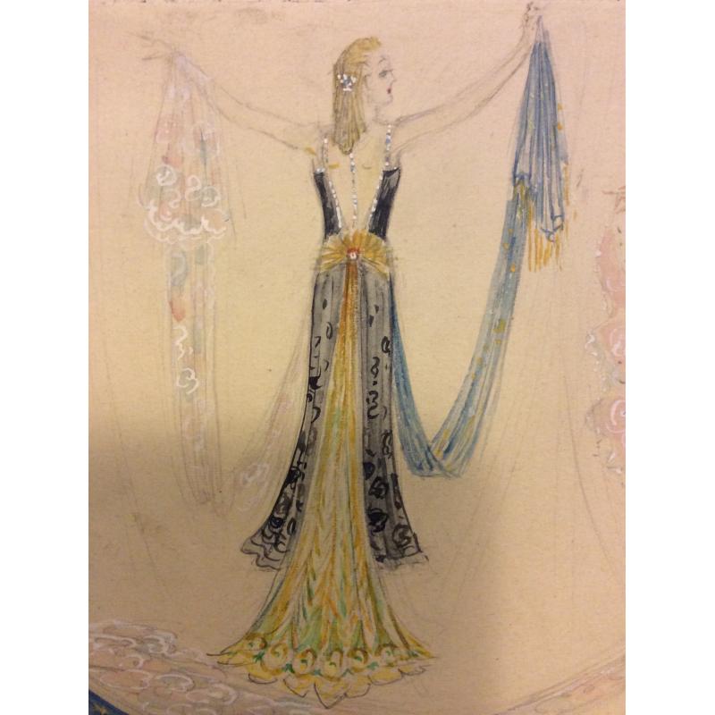 Мазанов А.М. Эскизы женских вечерних платьев