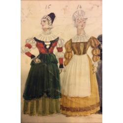 Мазанов А.М. Эскизы костюмов к опере Фауст