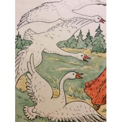 Яковлева Ю. Иллюстрация к сказке Гуси-лебеди