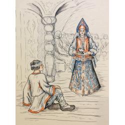 Яковлева Ю. Иллюстрация к одной из сказок про Иванушку-дурачка