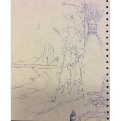 Барвенко В.П. Вечерний вид с террасы