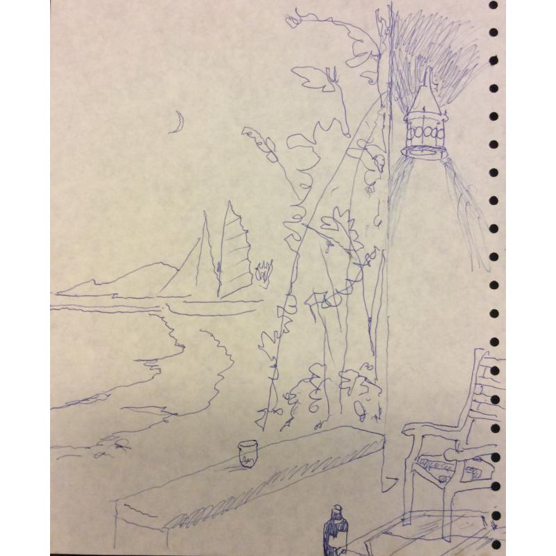 Барвенко В.П. Вечерний вид с террасы