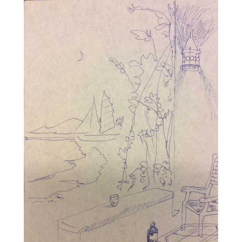 Барвенко В.П. Вечерний вид с террасы