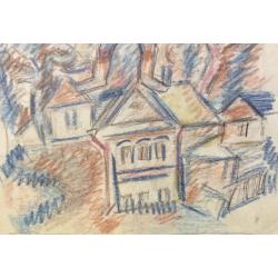 Расторгуев Е. А. Мужичок с вертушкой над городом