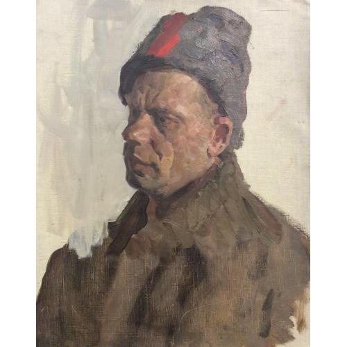 Папикян А.С. Портрет военного эскиз