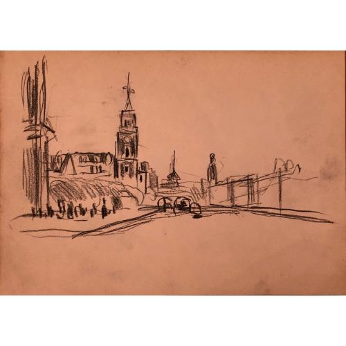 Кончаловский М.П. Городской пейзаж