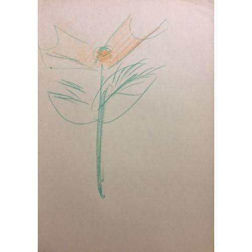 Яковлев В. И. Красный цветок с двумя лепестками