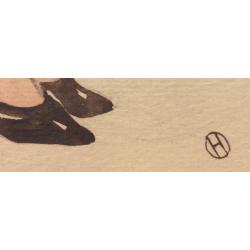 Обручева Н. Н. Эскиз костюма.К спектаклю Наследники Рабурдэна