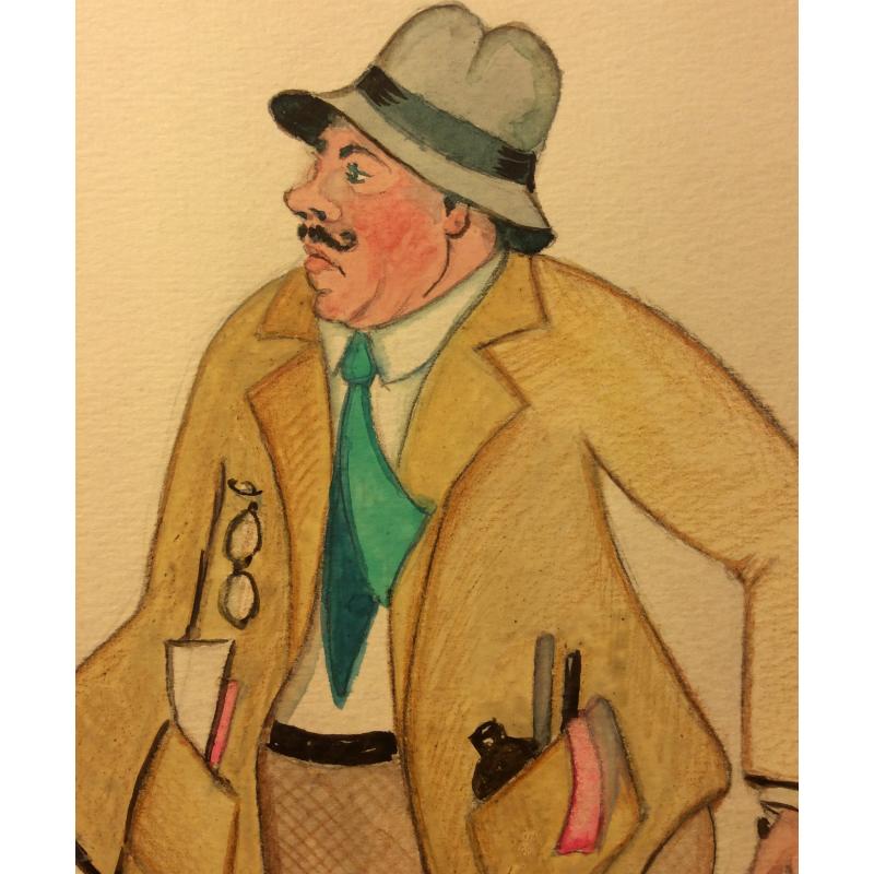 Обручева Н. Н. Костюм для Истрина. К спектаклю Наследники Рабурдэна