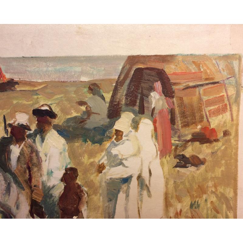 Перов А. П. Красноармейцы на лошадях в степи