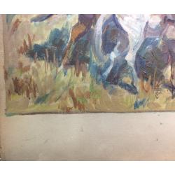 Перов А. П. Красноармейцы на лошадях в степи