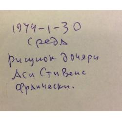 Рисунок ребёнка в квартире-студии Ситникова В.Я.