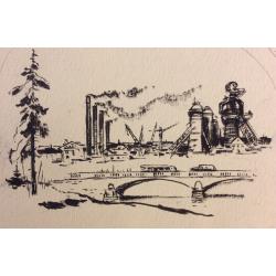 Лурье А. А. Иллюстрация к книге Бориса Полевого Близко и далеко