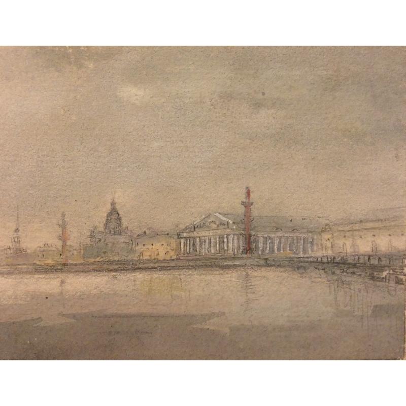 Боголюбова О. А. Виды Петербурга. Иллюстрация к мультфильму Музыка революции