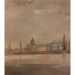 Боголюбова О. А. Виды Петербурга. Иллюстрация к мультфильму Музыка революции