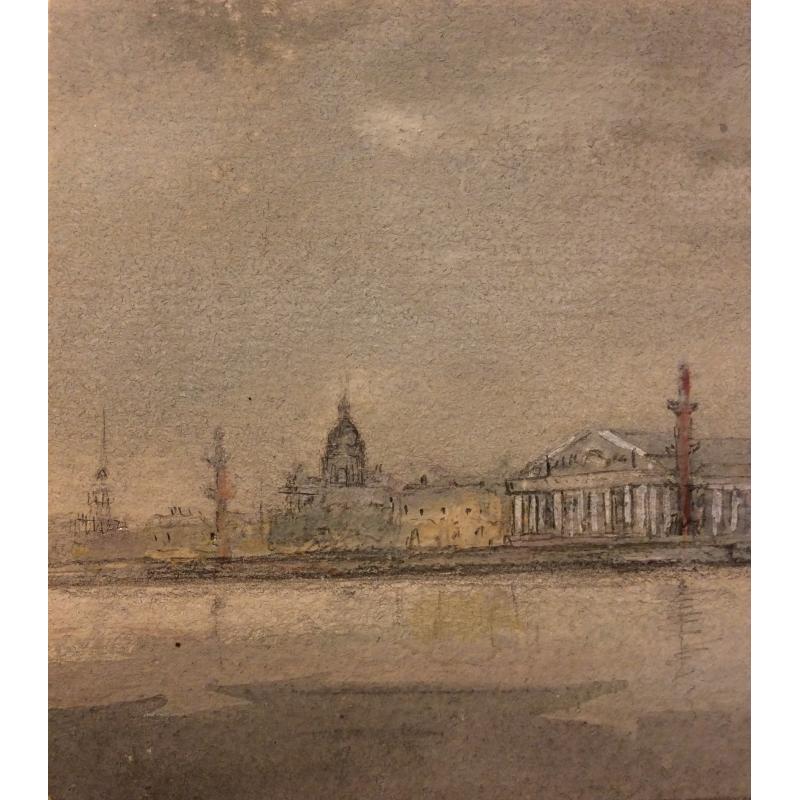 Боголюбова О. А. Виды Петербурга. Иллюстрация к мультфильму Музыка революции