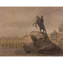 Боголюбова О. А. Виды Петербурга. Иллюстрация к мультфильму Музыка революции