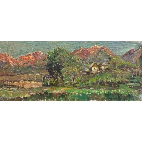 Безикович Б. Н. Пейзаж с горами