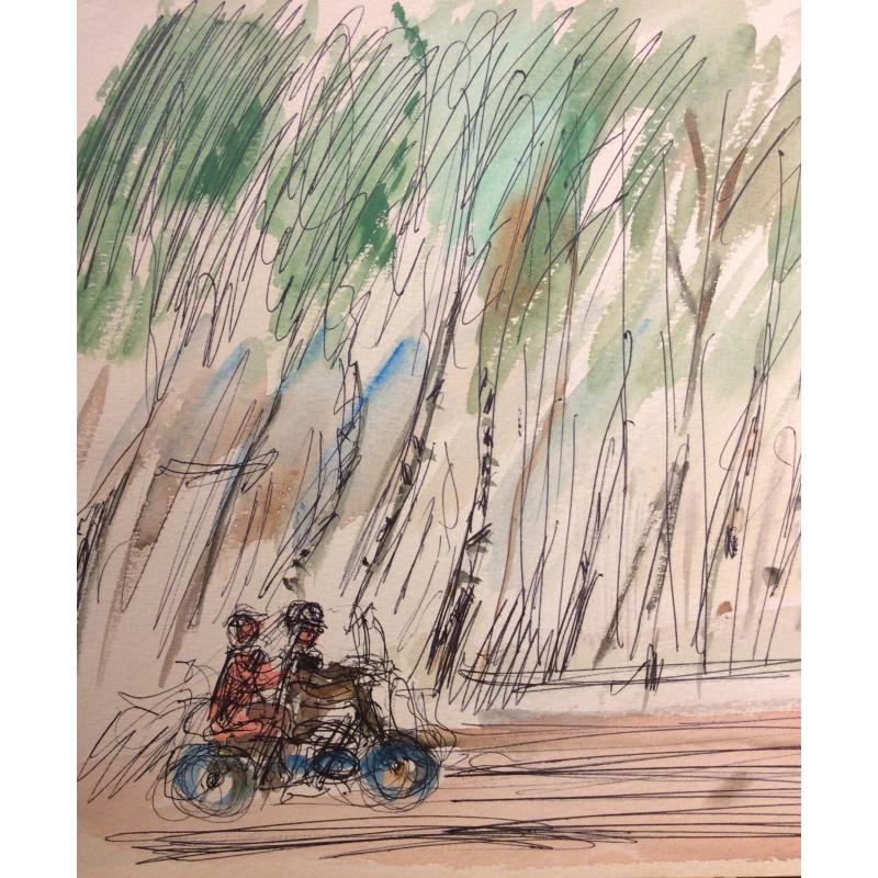 Лабас А. А. На мотоцикле