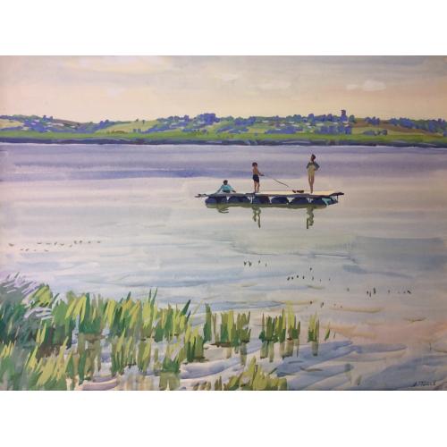 Титов А. М. Дети на плоту