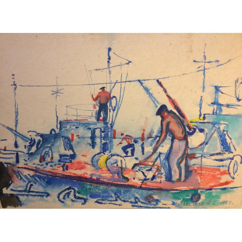 Алексеев А. Е. Утро на корабле