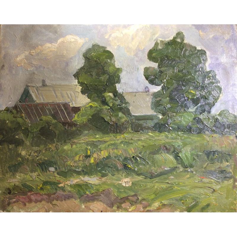 Перов А.П. Пейзаж с домами