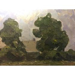 Перов А.П. Пейзаж с домами