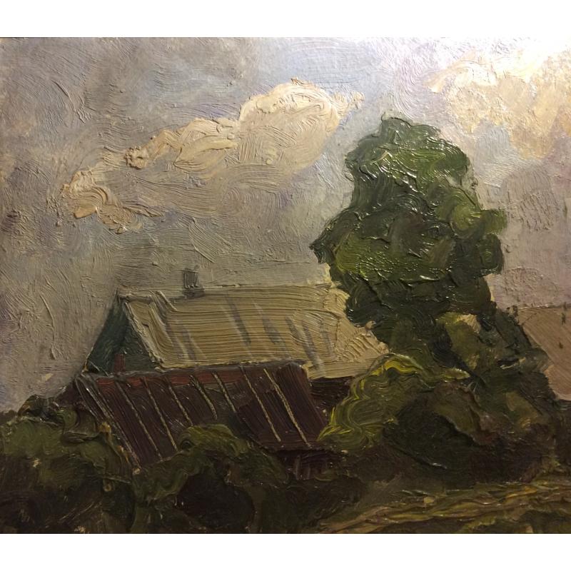 Перов А.П. Пейзаж с домами