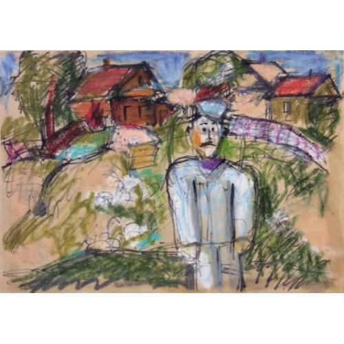 Расторгуев Е. А. Мужичок в деревне