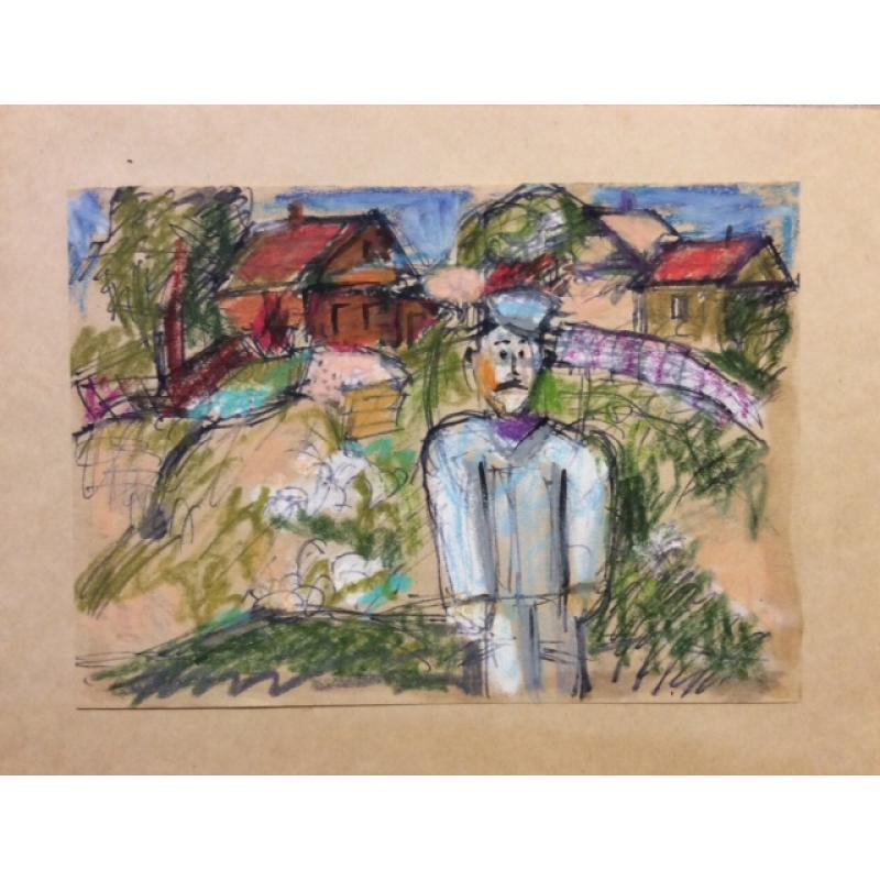 Расторгуев Е. А. Мужичок в деревне